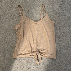 Women’s beachy boho linen tank top